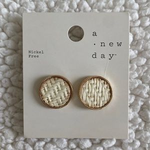 *NWT* A New Day Circular Woven Earrings